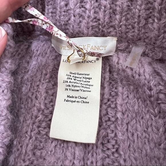 LoveShackFancy Landana Knit Joggers in Muscat Grape Size S NWT - Picture 13 of 14